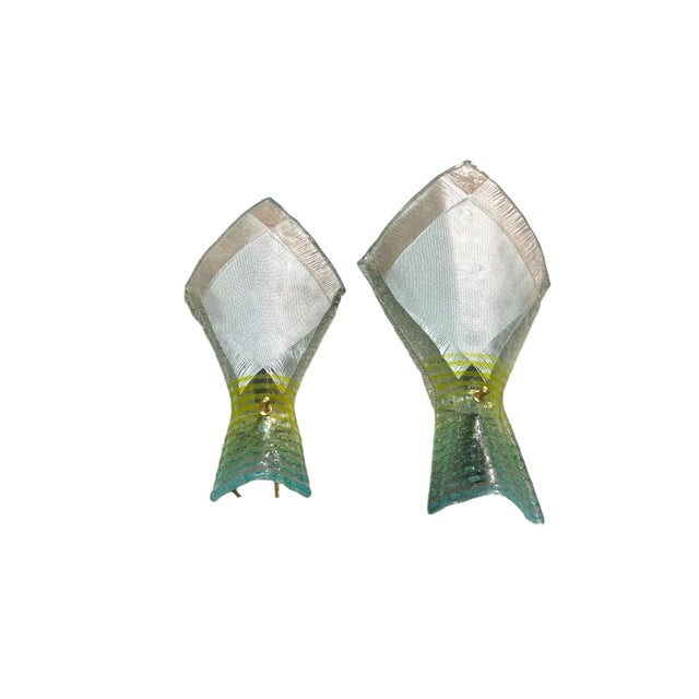 Murano Glass Sconces, 1970s, Set of 2 For Sale - Image 9 of 9