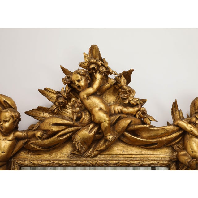 Italian Baroque Style Giltwood Wall Mirror For Sale - Image 12 of 12