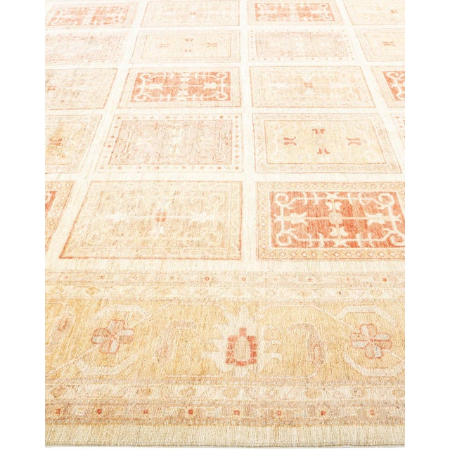 Solo Rugs Eclectic, One-of-a-Kind Hand-Knotted Area Rug - Orange, 8' 4" x 11' 5" For Sale - Image 4 of 8