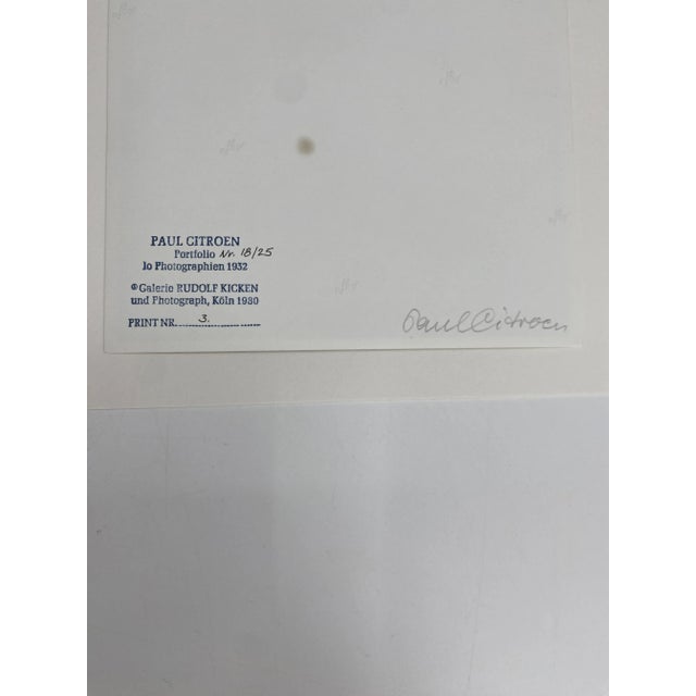 Black Paul Citroen, Toilette im Hause Rietwald, 1932-1980, Silver Gelatin Print For Sale - Image 8 of 11