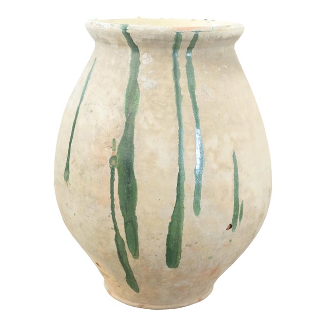 19th Century French Olive Jar For Sale