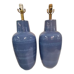 Pair of Vintage Ceramic Table Lamp by Lee Rosen for Design Technics, Unmarked