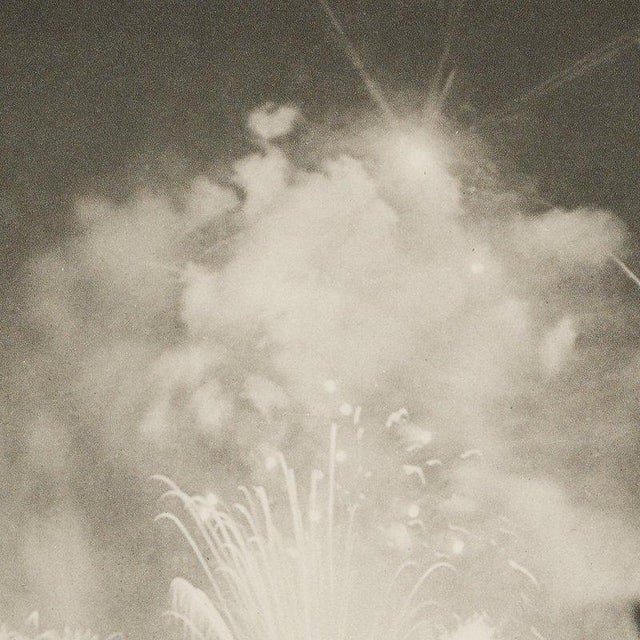Modern Brassaï, Fireworks Over Paris from Verve Vol. I No. 1, 1937, Photogravure, Framed For Sale - Image 3 of 11