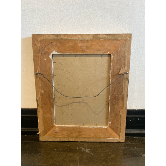 Antique Gold Framed Mountain Landscape Oil Painting on Canvas For Sale - Image 4 of 4