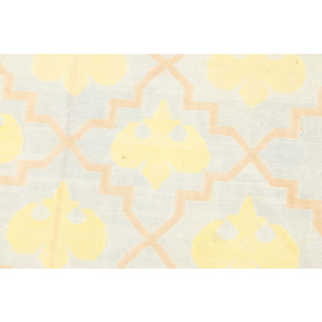 Traditional Doris Leslie Blau Extra Large Vintage Indian Dhurrie Rug with Geometric Allover For Sale - Image 3 of 8