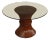 Ficks Reed Round Glass Top 'Sheaf of Wheat' Dining Table For Sale