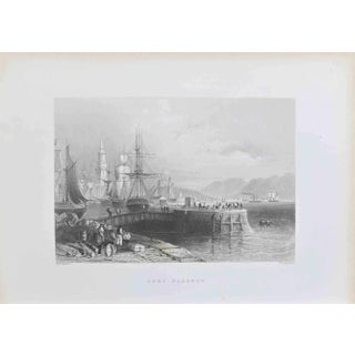 W. H.Bartlett, Port Glasgow, Etching, 1845 For Sale
