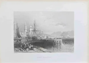W. H.Bartlett, Port Glasgow, Etching, 1845