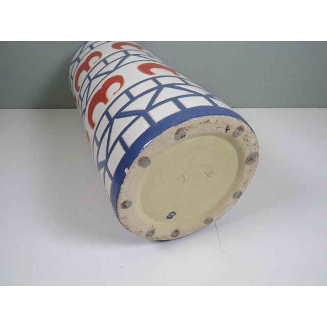 Mid-Century Modern Italian Ceramic Umbrella Stand, 1965 For Sale - Image 4 of 8