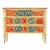 A vibrant and highly decorative Italian commode originating from the 19th century. This piece captures the theatrical...
