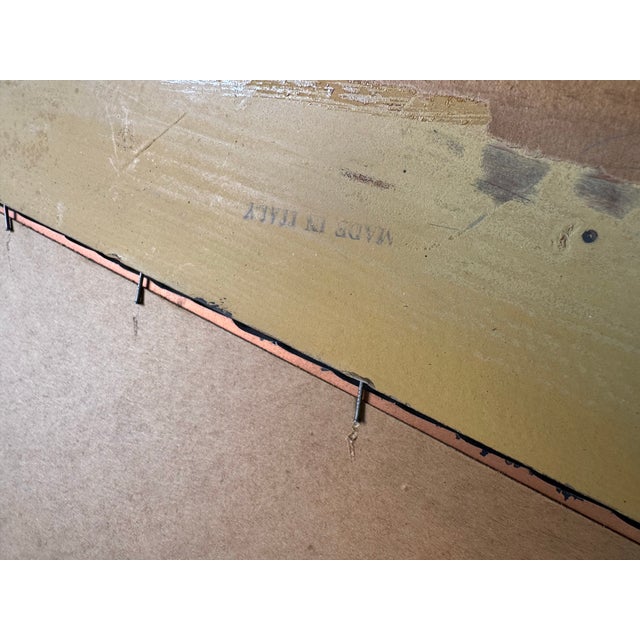 1970s Vintage Italian Hollywood Regency Gold & Silver Leaf Wall Mirror/ Sold For Sale - Image 11 of 12