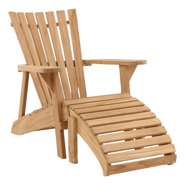 Hampton Teak Outdoor Lounge Chair For Sale