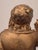 Antique Giltmetal Statue of a Little Girl Wearing a Heart Pendant Necklace For Sale - Image 12 of 15