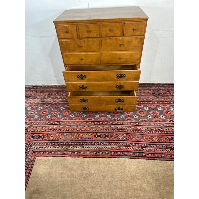 1980s Ethan Allen 4-Drawer Tallboy Dresser For Sale In New York - Image 6 of 9