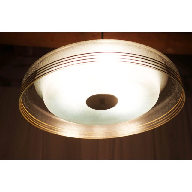 Mid-Century Czech Glass Pendant Light from Napako, 1950s For Sale - Image 11 of 16
