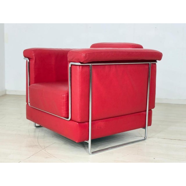Carat Club Chair in Red Leather from Züco For Sale - Image 6 of 13
