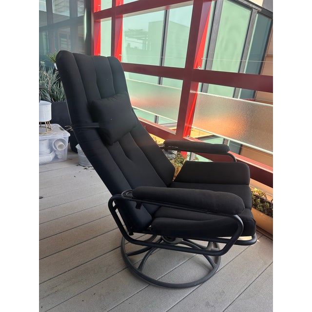 Rare vintage 1966 Homecrest Model #90 Martinique Swivel Rocker set including matching ottomans - value without cushions...