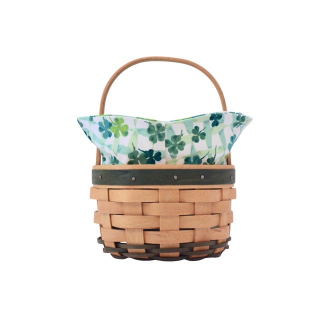 2000 - 2009 Longaberger Shamrock Basket For Sale - Image 5 of 7
