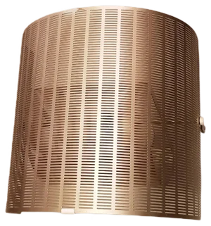 Gold Shogun Wall Lamp by Mario Botta for Artemide, 1980s