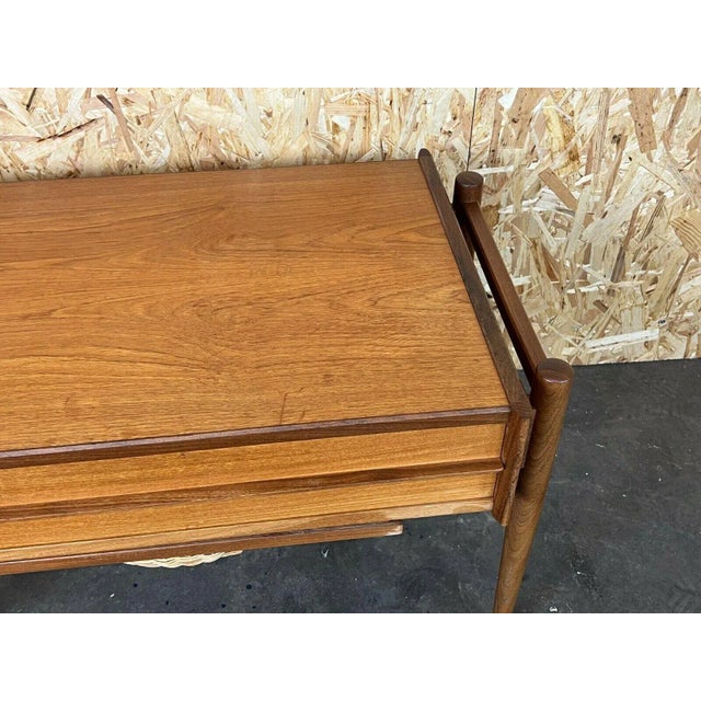 Mid-Century Danish Teak Sewing Box Side Table For Sale - Image 9 of 13