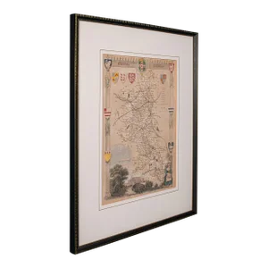 1850's Antique Lithography Map Buckinghamshire