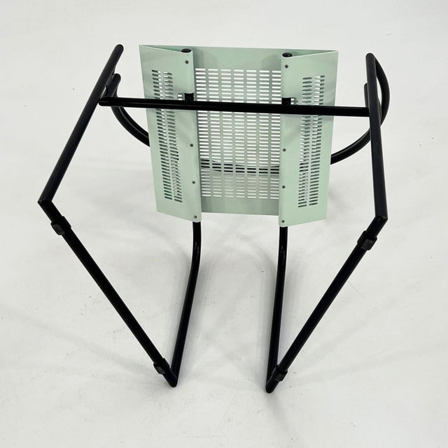 Black & Mint La Tonda Chair by Mario Botta for Alias, 1980s For Sale - Image 10 of 12