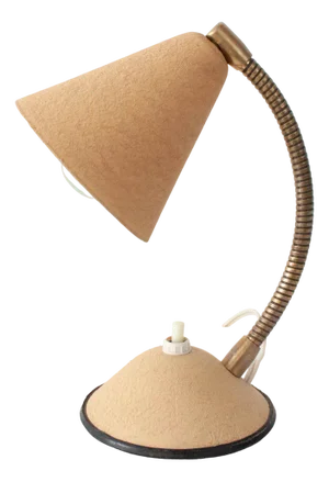 Vintage Beige Table Lamp with Gooseneck, Germany, 1950s