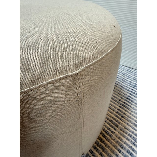 Rodolfo Dordoni for Roda Slipcovered Double Pouf For Sale - Image 9 of 12