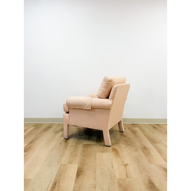 Vintage Drexel Heritage Pink Upholstered Armchair Post Modern, Hollywood Regency For Sale In Tampa - Image 6 of 10