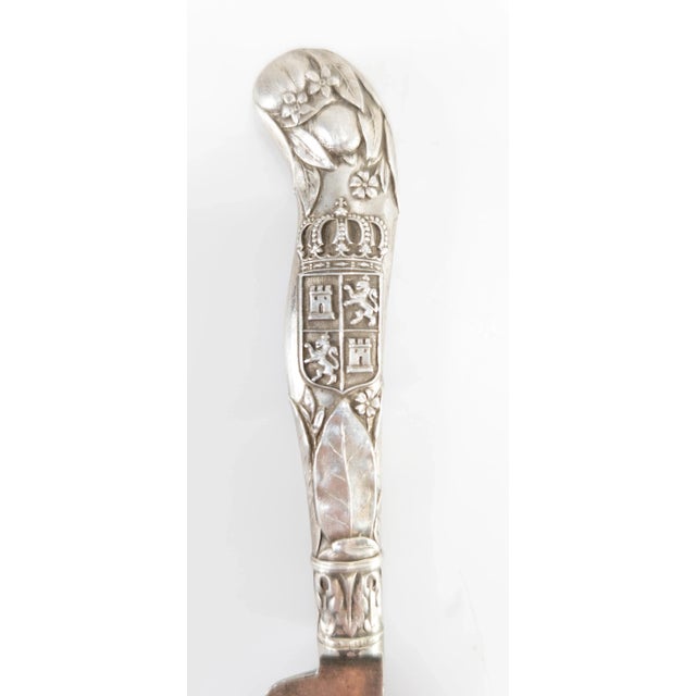 19th Century American Florida Sterling Silver Grape Fruit or Cheese Knife For Sale - Image 4 of 7