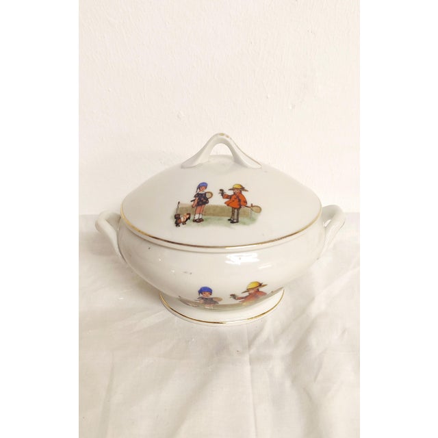 White Ceramic Childrens Dishes, Spain, 1970s, Set of 36 For Sale - Image 8 of 16