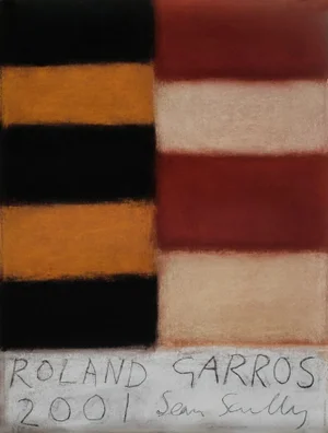 2001 Sean Scully Roland Garros Poster