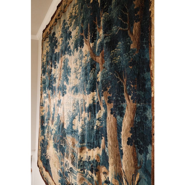 Rare Massive 17th C. Verdue Tapestry For Sale - Image 13 of 14