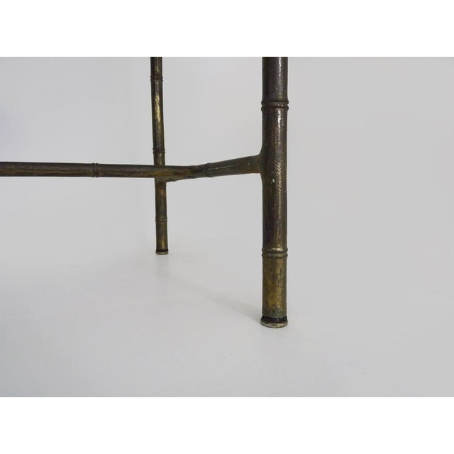 Side Table with Bamboo Legs by Larco for Maison Bagues For Sale - Image 9 of 11