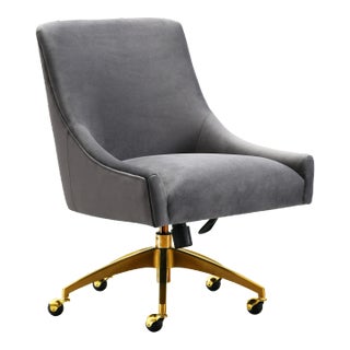 Beatrix Grey Office Swivel Chair For Sale