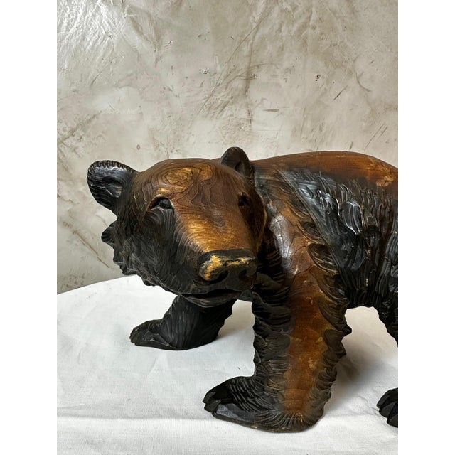 Japanese Wooden Bear, 1960 For Sale - Image 6 of 10
