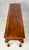Vintage Baker Furniture Chippendale 5-Leg Burl Walnut & Mahogany Console Table For Sale - Image 11 of 16