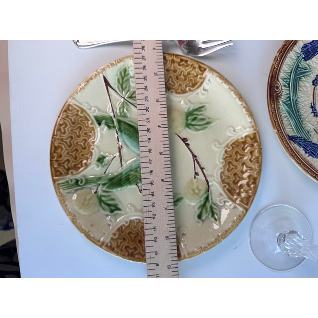French Majolica Plate With Love Birds For Sale In San Francisco - Image 6 of 6