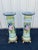 Italian 32" Porcelain Capodimonte Flower Painted Pedestals - A Pair For Sale - Image 3 of 12