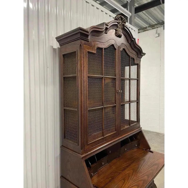 Mid 20th Century Henredon Four Centuries French Country Style Secretary Desk by Henredon For Sale - Image 5 of 9
