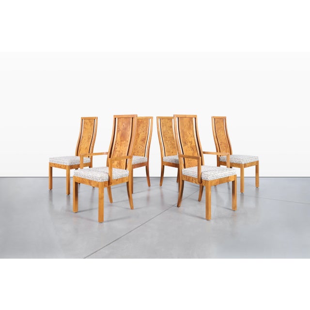 Vintage Burl Wood Dining Room Set by Thomasville For Sale - Image 10 of 12