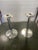 A- 359 set vintage [ 2] heavy candle holders made of stainless steel comes out of a heritage year of production unknown we...