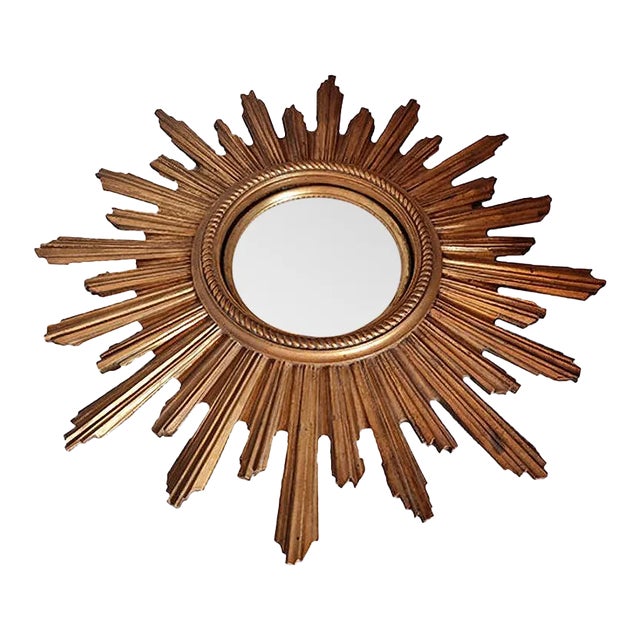 Sun Wall Mirror, 1960s For Sale