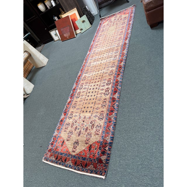 Islamic 2ft 10in × 11ft 1in Iranian Gabbah Runner Rug For Sale - Image 3 of 13
