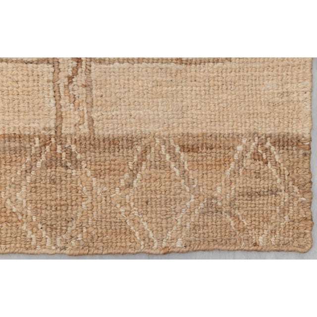 Not Yet Made - Made To Order 5x8Ft. Natural jute Beige Taureg Inspired Bohemian Soumek Jute Hand Woven Rug For Sale - Image 5 of 12