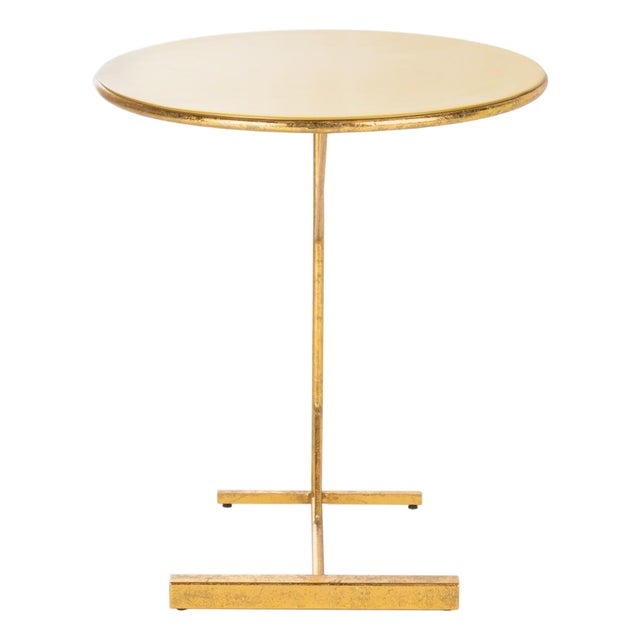 Sionne Round C Table in Yellow / Gold For Sale