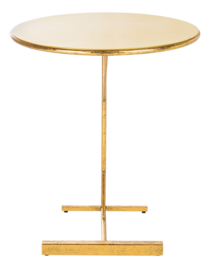 Sionne Round C Table in Yellow / Gold