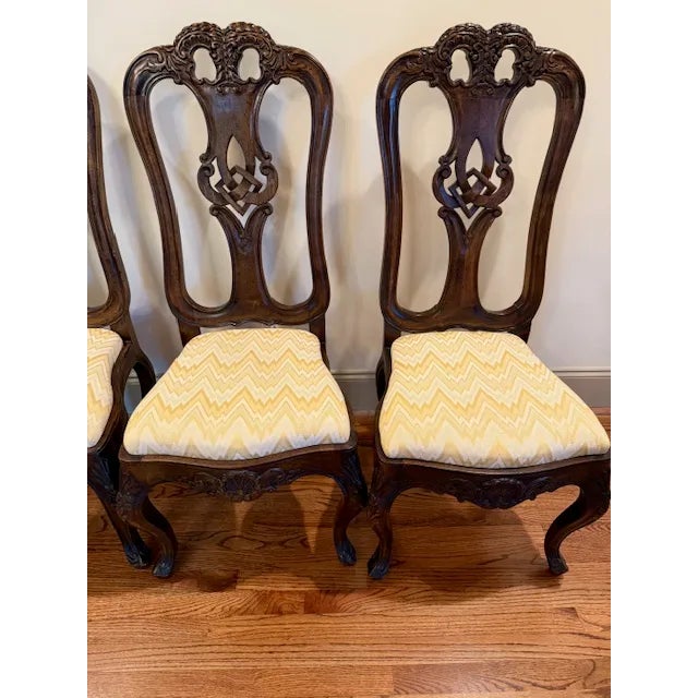 1980s Italian Rococo Style Dining Chairs - Set of 6 For Sale - Image 12 of 18