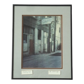 Dj Delaney "The Alley Cafe" Photograph 1970s Urban Decay For Sale