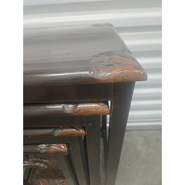 Wood Mid-Century Nesting Tables George Zee For Sale - Image 7 of 11